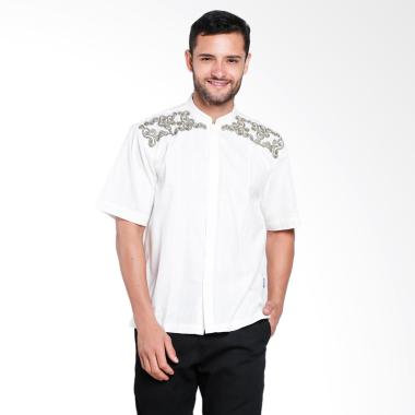 Aitana Bordir Baju Koko Pria - Broken White [YN-11716-SS]