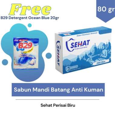 Beli SEHAT PERISAI BIRU Sabun Batang Gratis B29 Deterjen Watersolution 20gr