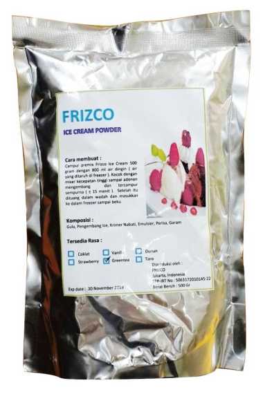 Frizco HAZELNUT Bulky Instant Powder Bubuk Es Krim [500 g] ice cream eskrim frisco MANGGA
