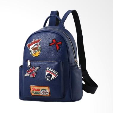 Purnama Import PU New Model Backpack Tas Ransel Wanita - Blue