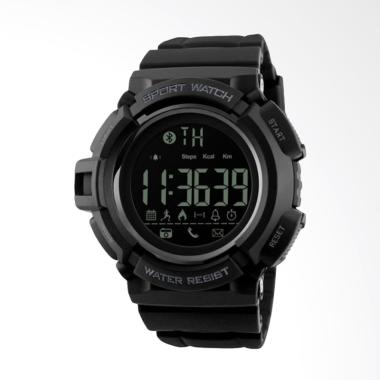 Skmei 1245 Water Resistant Jam Tangan Pria Sporty Smart Watch - Black