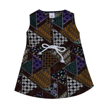 MacBear Kids Dress Baju Batik Anak - Brown