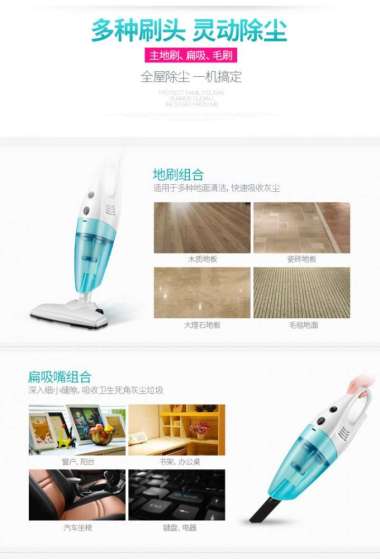 VCM08 - 2-in-1 Home Vacuum Cleaner 600W - Penyedot Debu Rumah Pink