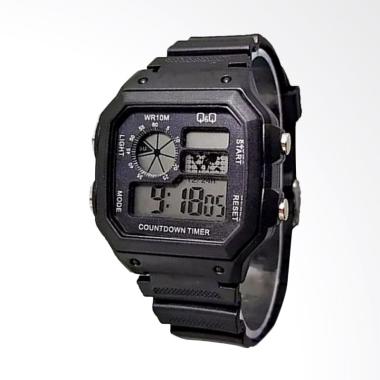 Q&Q Digital Jam Tangan Pria - Black [QQX 1004-01]