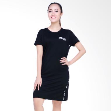 LEMONE Tumbler Tee T-Shirt Dress Wanita - Hitam [681SS104759]