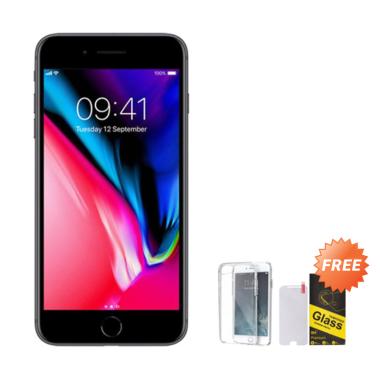 Apple iPhone 8 Plus 64GB Smartphone ... otector + Softcase Casing
