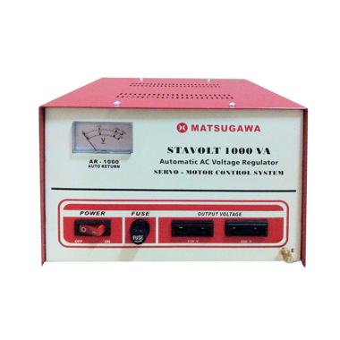Matsugawa AR-1000 VA Stavolt Stabilizer Servo Motor Merah