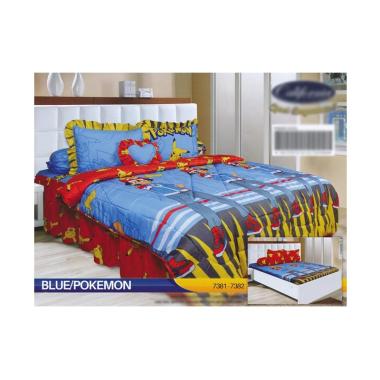 California Motif Blue Pokemon Set Sprei