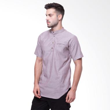 Neils Nablus Baju Koko Muslim Pria - Red Salmon