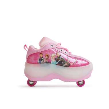 Sepatu Anak Sepatu Roda Anak Roda 4 Frozen Pink Lama 34