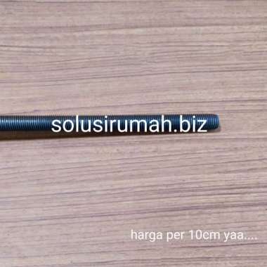 AS DRAT FULL M18 per10cm HITAM AS BAUT STUDBOLT 18MM LONG DRAT