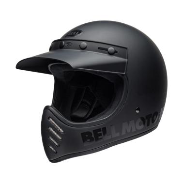 Bell Moto 3 Blackout Helm Full Face L Black Matte