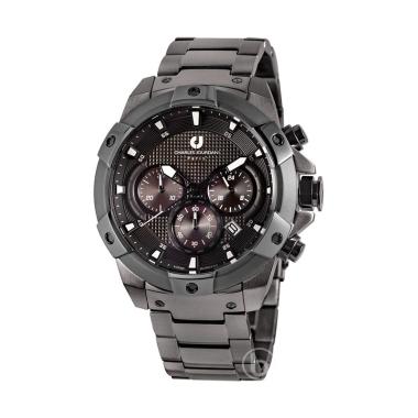 Charles Jourdan Chronograph Original Jam Tangan Pria [CJ1077] Aggresso Matte Black