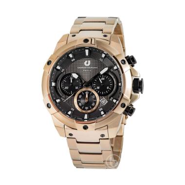 Charles Jourdan Chronograph Original Jam Tangan Pria [CJ1077] Gold Black