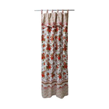 DBest Motif Bunga Mawar Tirai & Gorden