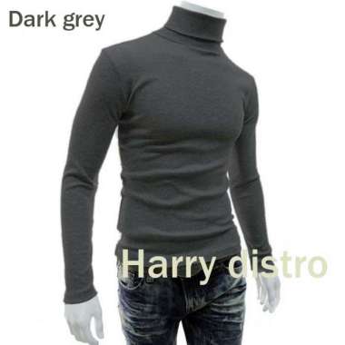 kaos polos turtleneck