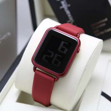 JAM TANGAN UNISEX ALEXANDRE CHRISTIE AC 9341 AC9341 DIGITAL GARANSI RESMI 1THN ORIGINAL RED