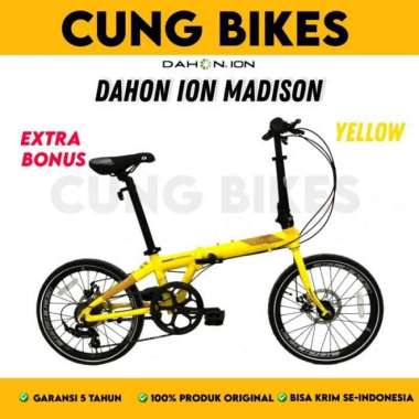 Sepeda Lipat 20 inch Dahon ION Madison Alloy 7 Speed Shimano Yellow