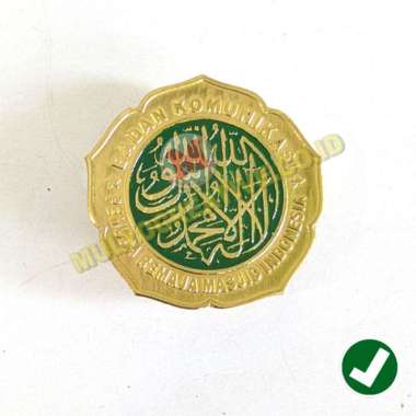 Bross Pin Logo Remaja Masjid Bahan Logam Kuningan Mulyocreative