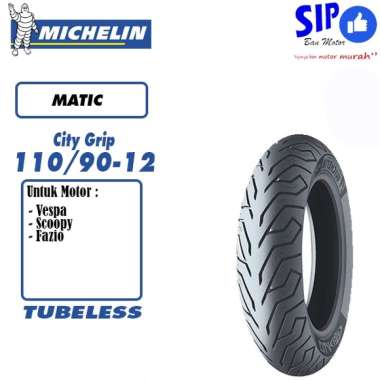 Ban motor matic Michelin City Grip 110 90 12 Tubeless