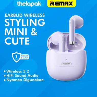 TWS Earphone Remax Marshmallow TWS-19 True Wireless Port Type-C Audio Jernih Original Garansi Resmi 