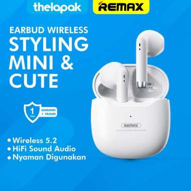 TWS Earphone Remax Marshmallow TWS-19 True Wireless Port Type-C Audio Jernih Original Garansi Resmi 