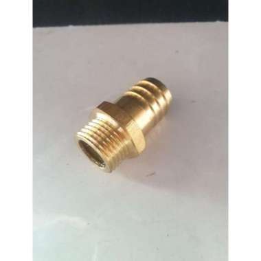 Nepel Selang Nipple Selang Air Kuningan Drat Luar 1/2" Selang 3/4"