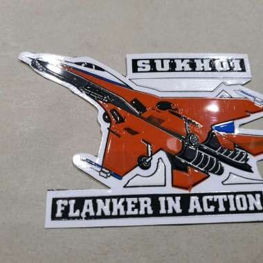 Stiker Embos Sukhoi Oren | Stiker kaca Pesawat | Stiker embos Pesawat