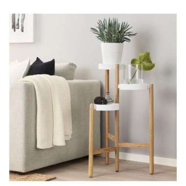 Rak Standing Pot Tanaman Bahan Bambu Interior Indoor _Original 1