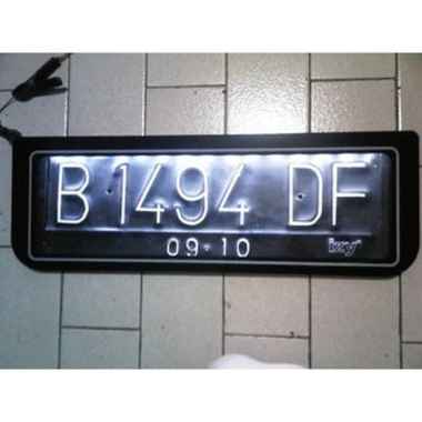 OEM Plat Nomor Mobil Acrylic dengan Lampu LED -