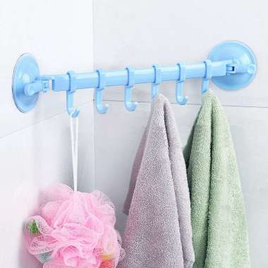 Gantungan Tempel Dinding 6 Kait Power Hook / Cantolan Baju Tempel Dinding / Gantungan Hook Kuat / St