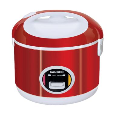 SANKEN Rice Cooker Stainless 1 Liter SJ-200 - Merah Deep Red