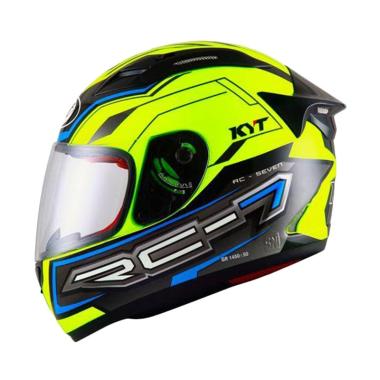 KYT RC-7 Helm Full Face - Kuning biru L