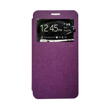Galeno Flip Cover Casing for Smartfren Andromax A - Ungu