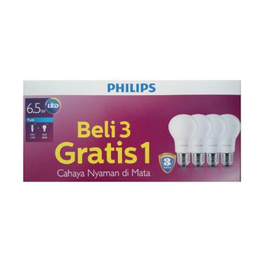 PHILIPS LED Bohlam Lampu [6.5 W/6500K]