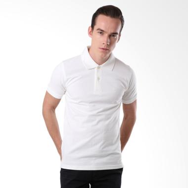 Efesu Men Polo Kemeja Pria - White