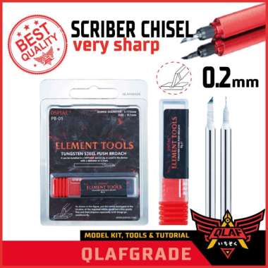 SCRIBER CHISEL 0.2mm dspiae tungsten steel push carving mata scribing