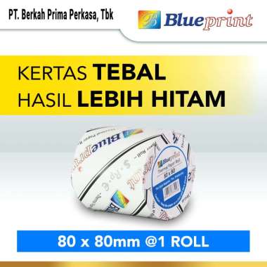BLUEPRINT Kertas Thermal / Kertas Kasir / Kertas Struk 80mmx80mm White