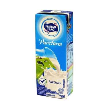 Promo Harga Frisian Flag Susu UHT Purefarm Full Cream 225 ml - Blibli