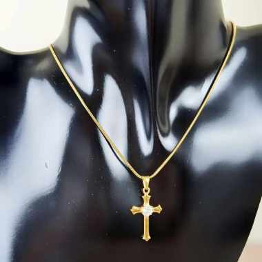 Salib Kalung Pria Harga Terbaru Januari 2021 Blibli Pure gold plating adds elegant luster to an everyday band handcrafted with a sweeping cutout design. blibli