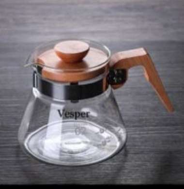 Coffee server v60 600ml / coffee tea pot maker / kopi server kayu v60