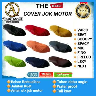 Sarung Jok Cover Jok Motor Vario Beat Mio Scoopy Fino Anti air hitam