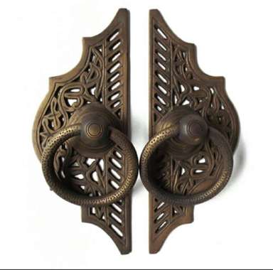 Handle Pintu Antik Gebyok 59 - Handle Pintu Kuningan
