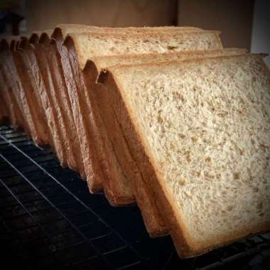 Vegan - Toast Bread Wholemeal - Roti Tawar Gandum - Sliced 10mm