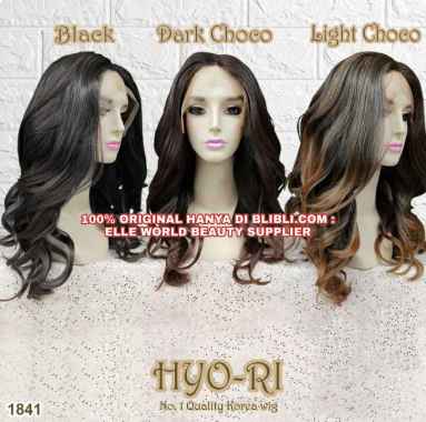 RAMBUT PALSU LACE FRONT WIG LACE FULL WIG WANITA PANJANG 60 CM CURLY KERITING WAVE WIG CEWEK KOREA N