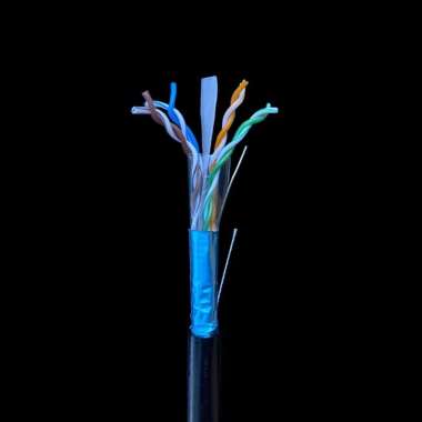 FiberHome Kabel FTP CAT 5 24AWG & CATT 6 23 AWG - PE COOPER 4Pairs ID - Meteran FTP CAT 5 24AWG