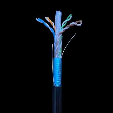 FiberHome Kabel FTP CAT 5 24AWG & CATT 6 23 AWG - PE COOPER 4Pairs ID - Meteran FTP CAT 6 23AWG