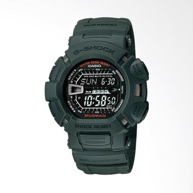 Casio G-Shock Resin Strap Jam Tangan Pria - Green G-9000-3V