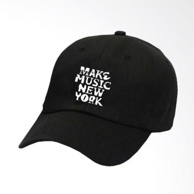 RLUCK8888 Baseball Make Music Newyork Topi - Hitam