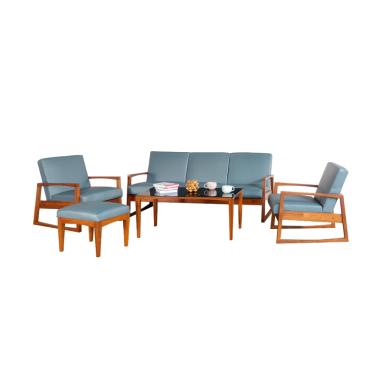 Oscar Furniture Sofa Set Monza - Cocoa Grey
